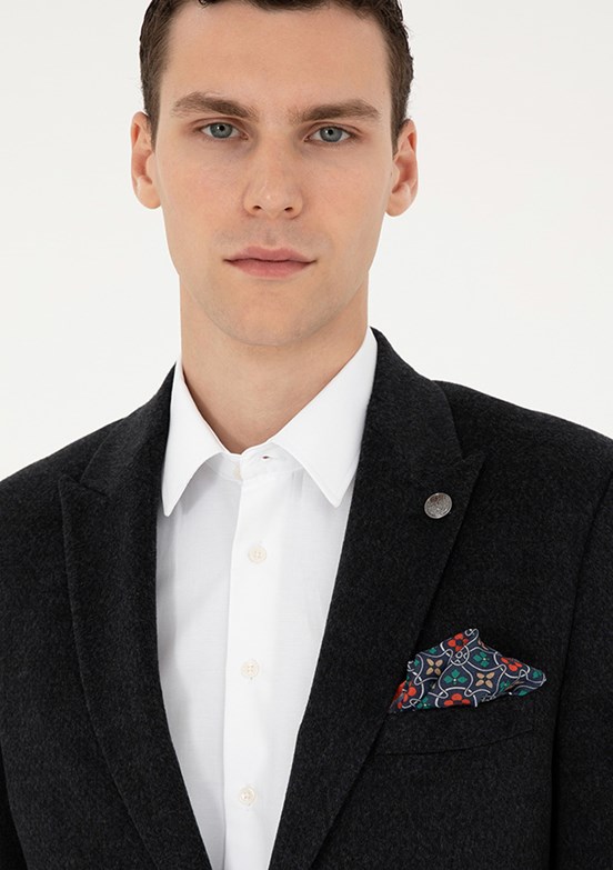 PİERRE CARDİN Antrasit Erkek Slim Ceket