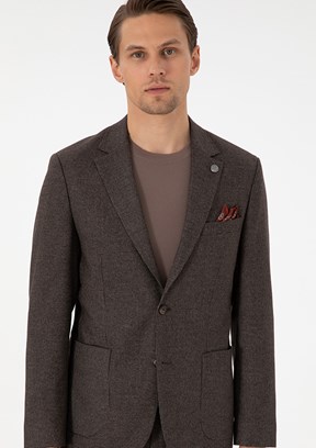 PİERRE CARDİN Kahverengi Erkek Slim Takım Elbise
