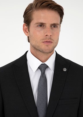 PİERRE CARDİN Siyah Erkek Ultra Slim Takım Elbise