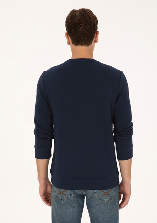 US POLO ASSN Erkek Lacivert Regular Sweatshirt