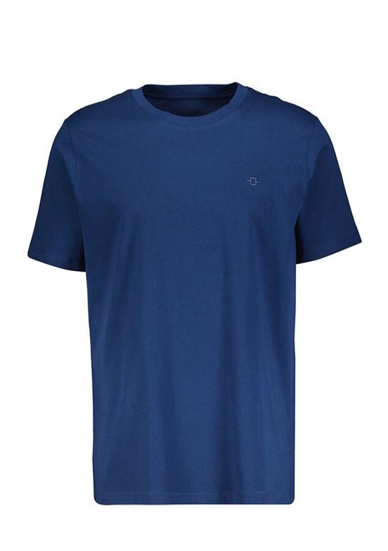 BACKANDBOND - B35T10004 Erkek Lacivert Bisiklet Yaka T-Shirt