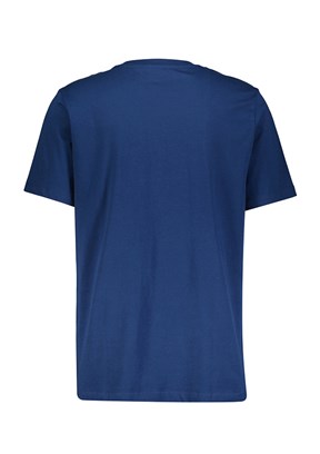 BACKANDBOND - B35T10004 Erkek Lacivert Bisiklet Yaka T-Shirt