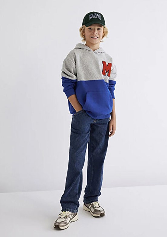 MAVİ FOX - M6011191-88234 Erkek Çocuk Mavi Rahat Kesim Jean Pantolon