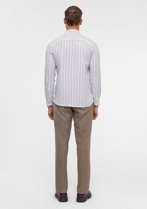 SÜVARİ - GM2025500496 Erkek Bordo Slim Gömlek