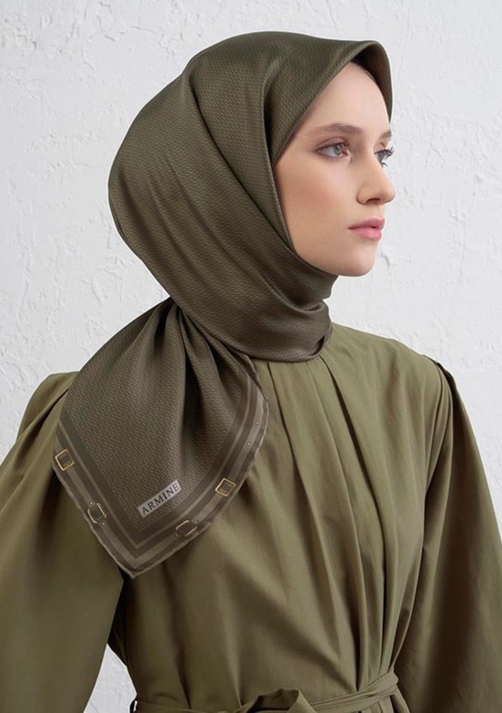 ARMİNE Çok Renkli Kadın DJ Saf İpek Eşarp