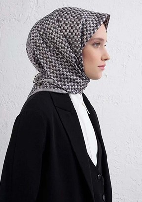 ARMİNE Çok Renkli Kadın DJ Saf İpek Eşarp