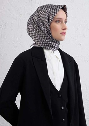 ARMİNE Çok Renkli Kadın DJ Saf İpek Eşarp