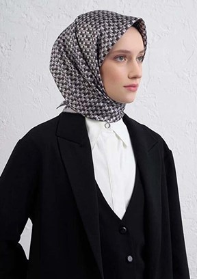 ARMİNE Çok Renkli Kadın DJ Saf İpek Eşarp