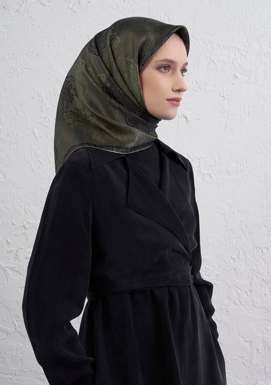 ARMİNE Çok Renkli Kadın DJ Saf İpek Eşarp