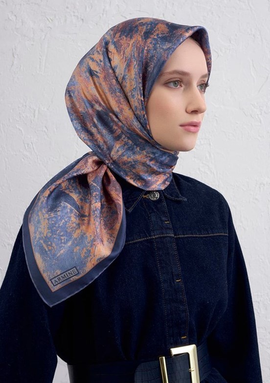 ARMİNE Çok Renkli Kadın DJ Saf İpek Eşarp