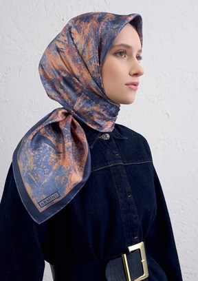 ARMİNE Çok Renkli Kadın DJ Saf İpek Eşarp