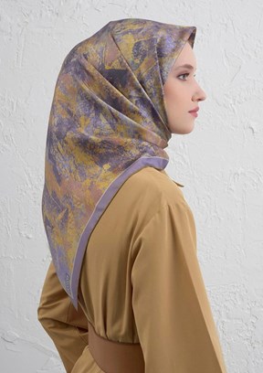 ARMİNE Çok Renkli Kadın DJ Saf İpek Eşarp