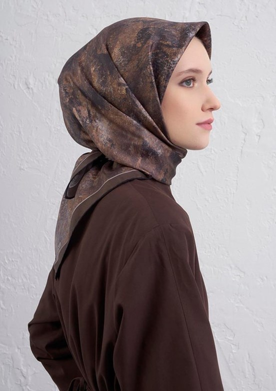 ARMİNE Çok Renkli Kadın DJ Saf İpek Eşarp