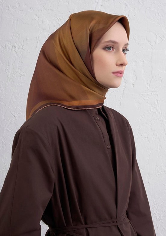 ARMİNE Çok Renkli Kadın DJ Saf İpek Eşarp