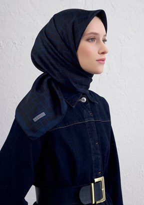 ARMİNE Çok Renkli Kadın DJ Saf İpek Eşarp