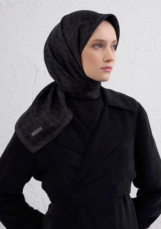 ARMİNE Çok Renkli Kadın DJ Saf İpek Eşarp