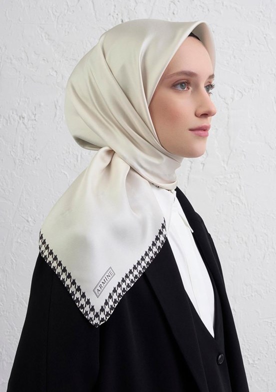 ARMİNE Çok Renkli Kadın DJ Saf İpek Eşarp