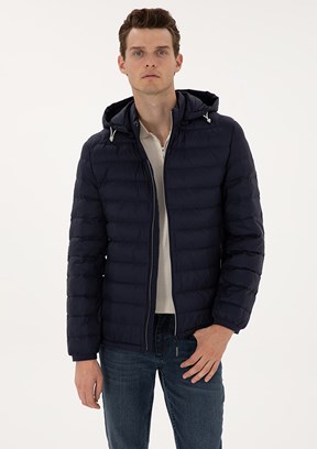 PİERRE CARDİN Erkek Lacivert Basic Mont
