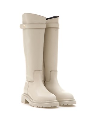 PİERRE CARDİN Bej Kadın Çizme Ayakkabı