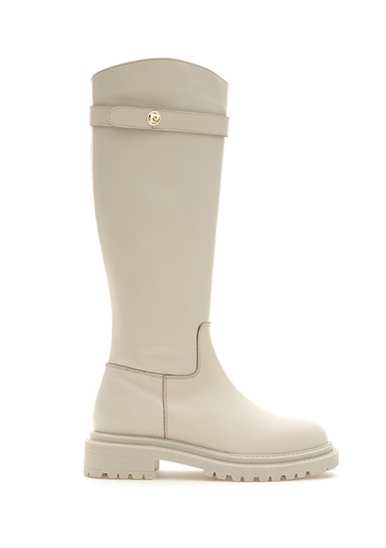 PİERRE CARDİN Bej Kadın Çizme Ayakkabı