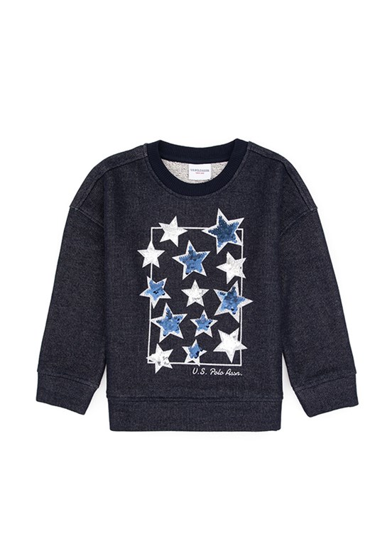 US POLO ASSN Lacivert Kız Çocuk Comfort Sweatshirt
