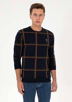 US POLO ASSN Erkek Lacivert Regular Sweatshirt