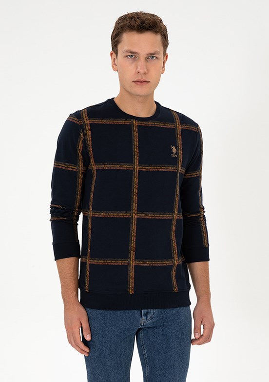 US POLO ASSN Erkek Lacivert Regular Sweatshirt