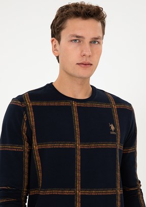 US POLO ASSN Erkek Lacivert Regular Sweatshirt