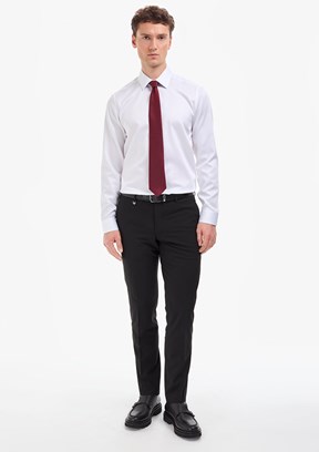 PİERRE CARDİN - Erkek Siyah Basic Pantolon
