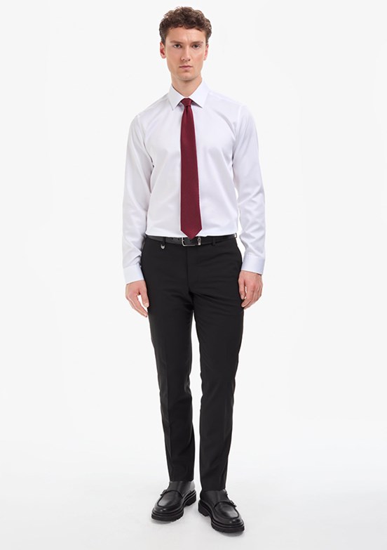 PİERRE CARDİN - Erkek Siyah Basic Pantolon