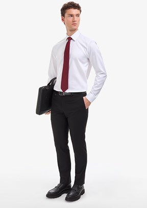 PİERRE CARDİN - Erkek Siyah Basic Pantolon