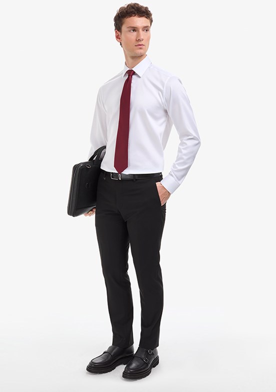 PİERRE CARDİN - Erkek Siyah Basic Pantolon