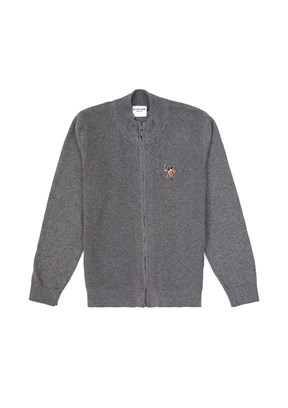 US POLO ASSN Erkek Çocuk Gri Triko Hırka
