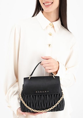 SiSLEY - SLY_232 Kadın Siyah Kol Çantası