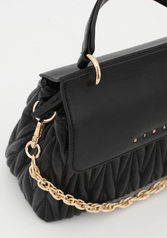 SiSLEY - SLY_232 Kadın Siyah Kol Çantası