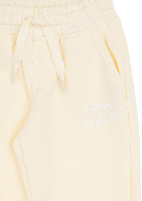 US POLO ASSN Erkek Çocuk Beyaz Comfort Pantolon