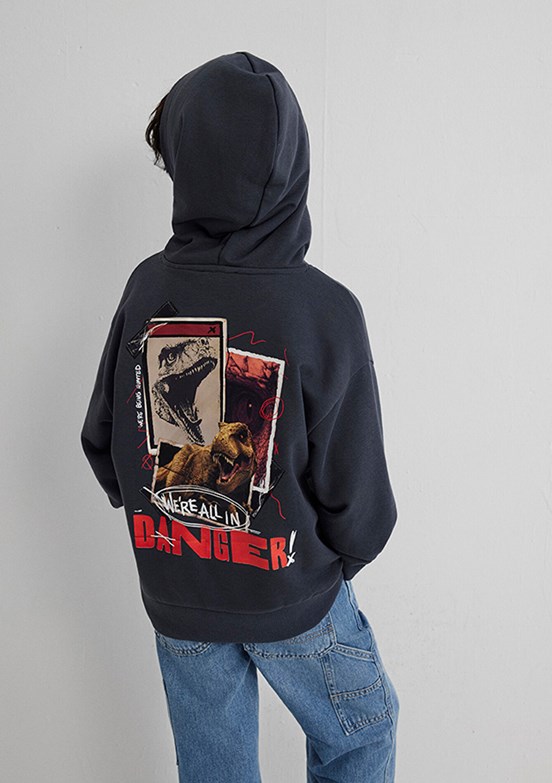 MAVİ Antrasit Erkek Çocuk Kapüşonlu Sweatshirt