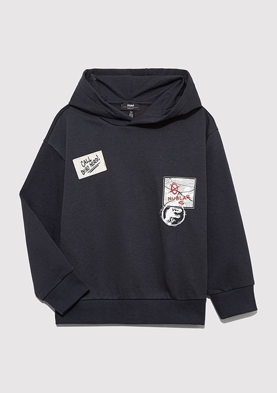 MAVİ Antrasit Erkek Çocuk Kapüşonlu Sweatshirt