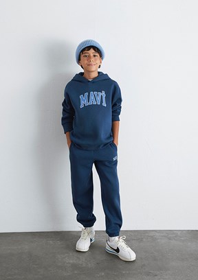 MAVİ Koyu Lacivert Erkek Çocuk Kapüşonlu Sweatshirt