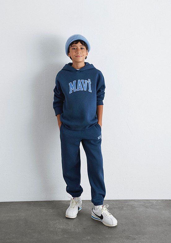 MAVİ Koyu Lacivert Erkek Çocuk Kapüşonlu Sweatshirt
