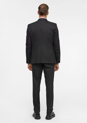 SÜVARİ - TK1001100182 Erkek Gri Slim Takım Elbise