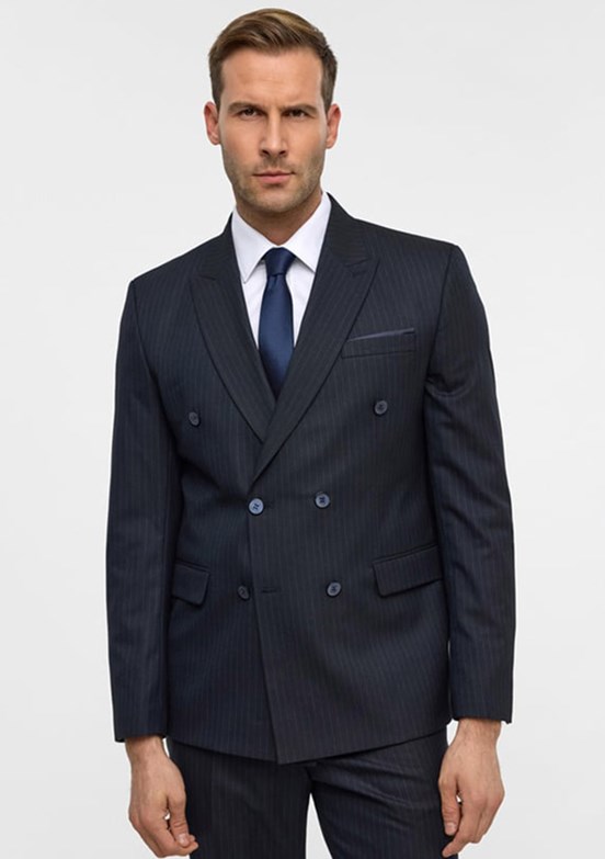 SÜVARİ - TK1006900388 Erkek Lacivert Slim Takım Elbise