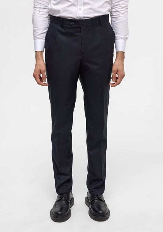 SÜVARİ - TK1006900388 Erkek Lacivert Slim Takım Elbise