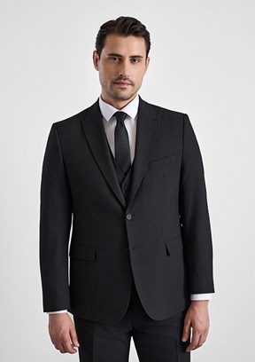 SÜVARİ - TK1015000057 Erkek Siyah Regular Takım Elbise