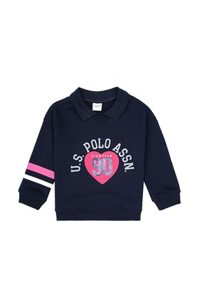 US POLO ASSN Kız Çocuk Lacivert Comfort Sweatshirt