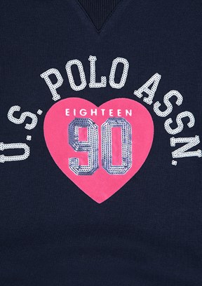 US POLO ASSN Kız Çocuk Lacivert Comfort Sweatshirt