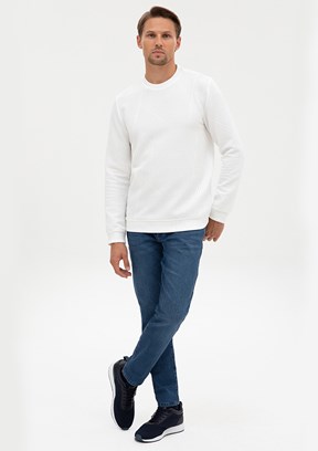 PİERRE CARDİN Erkek Mavi Slim Jean Pantolon