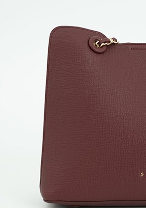 SiSLEY - SLY_266 Kadın Bordo Kol Çantası