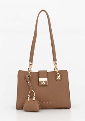 SİSLEY Camel Kadın Kol Çantası