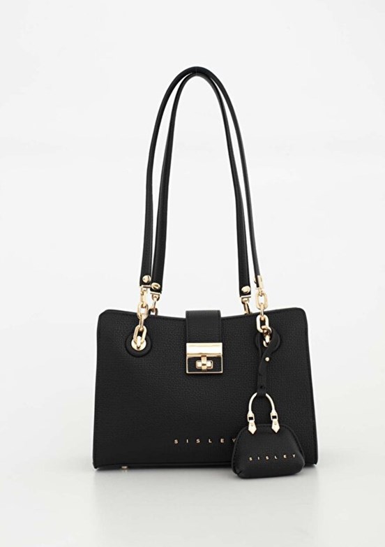 SİSLEY Siyah Kadın Kol Çantası